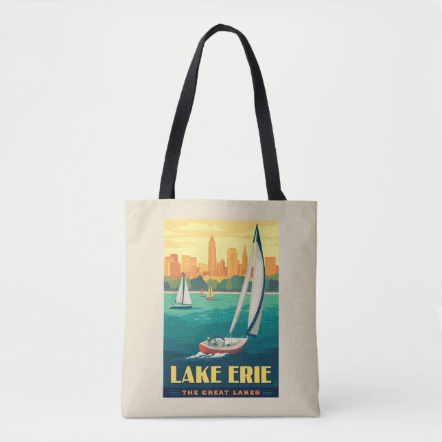 Bolsa Tote Lagos excelente | Lago Erie (Frente)