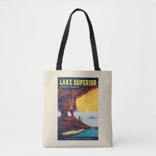 Bolsa Tote Lagos excelente   Lago Superior