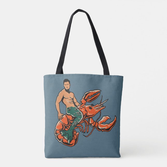 Bolsa Tote Lagosta da equitação do Merman (Verso)