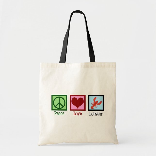 Bolsa Tote Lagosta de Amor pela Paz (Frente)