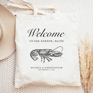 Bolsa Tote Lagosta de Boas-vindas do Casamento de Destino