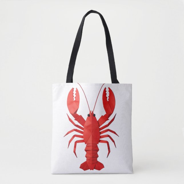 Bolsa Tote Lagosta origami (Frente)