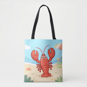 Bolsa Tote Lagraosta fofa na praia