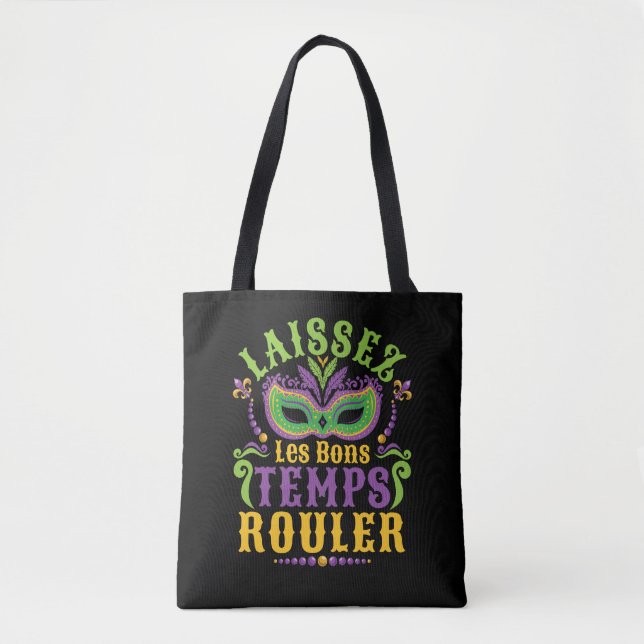 Bolsa Tote Laissez Les Bons Temps Rouler Mardi Gras (Frente)
