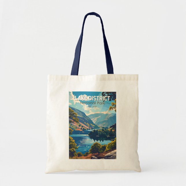 Bolsa Tote Lake District National Park England Viagem Art (Frente)