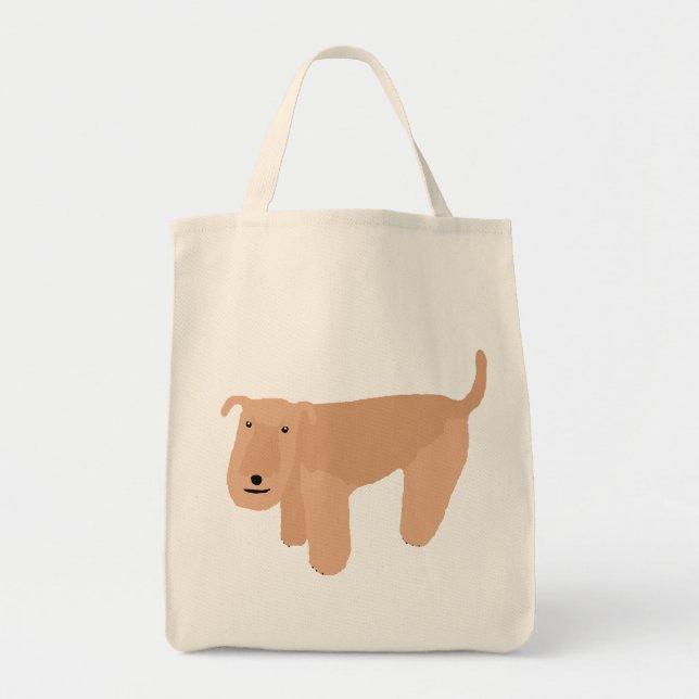 Bolsa Tote Lakeland Terrier de pensamento (Frente)