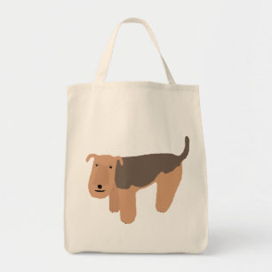 Bolsa Tote Lakeland Terrier de pensamento (com sela)