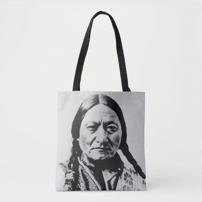 Bolsa Tote Lakota Chefe Rende: Sentado Bull Fort Buford (Frente)