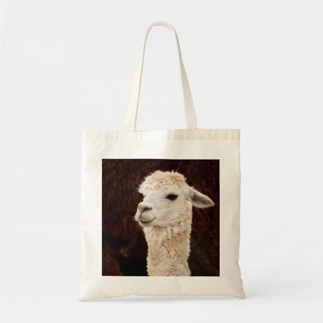 Bolsa Tote Lama branco (Frente)