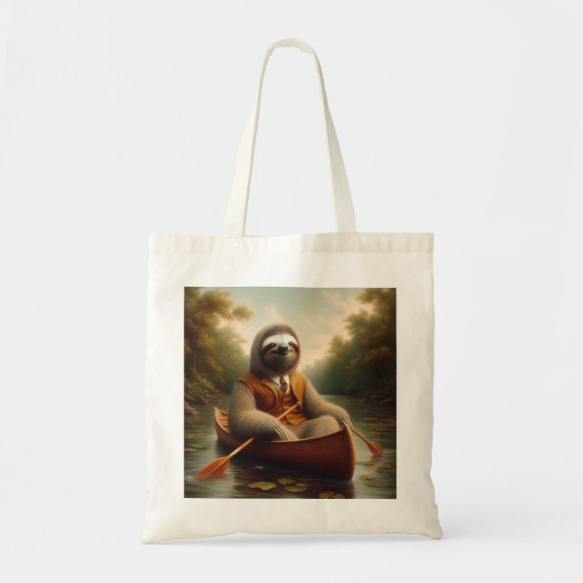 Bolsa Tote Lama Em Uma Canoa (Frente)
