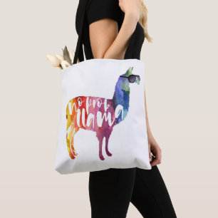 Bolsa Tote Lama. Nenhum Probllama. Nenhum Prob-lama.