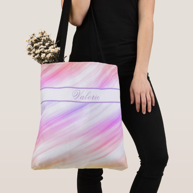 Bolsa Tote Lamas coloridas (Close Up)