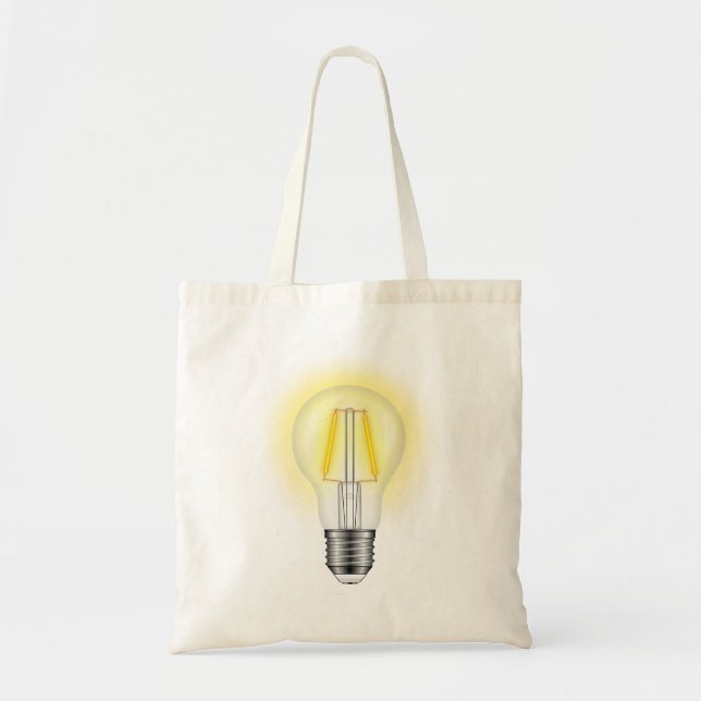 Bolsa Tote Lâmpada de Neon (Frente)
