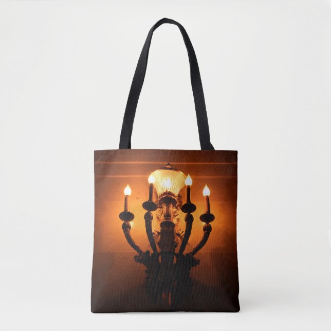 Bolsa Tote Lâmpada de Parede Antiga (Frente)