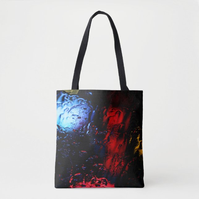 Bolsa Tote Lâmpada LED vermelha e azul (Frente)