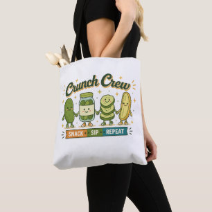 Bolsa Tote Lanche da Tripulação Beba Repita Comida Divertida