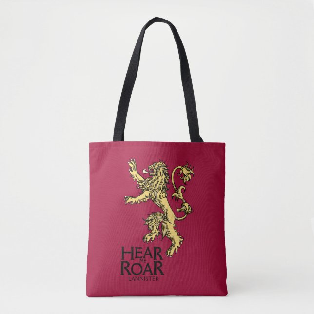 Bolsa Tote Lannister Sigil - Ouça-me Roar (Frente)