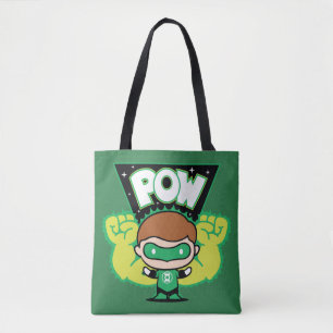 Bolsa Tote Lanterna Verde Chibi Formando Punhos Gigantes