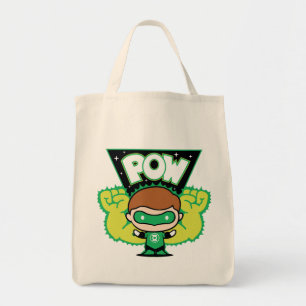 Bolsa Tote Lanterna Verde Chibi Formando Punhos Gigantes