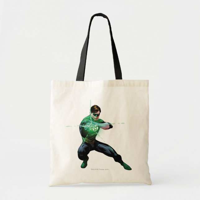 Bolsa Tote Lanterna Verde e Anel Brilhante (Frente)