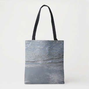 Bolsa Tote Lapidação de água na fotografia Abstrato da praia