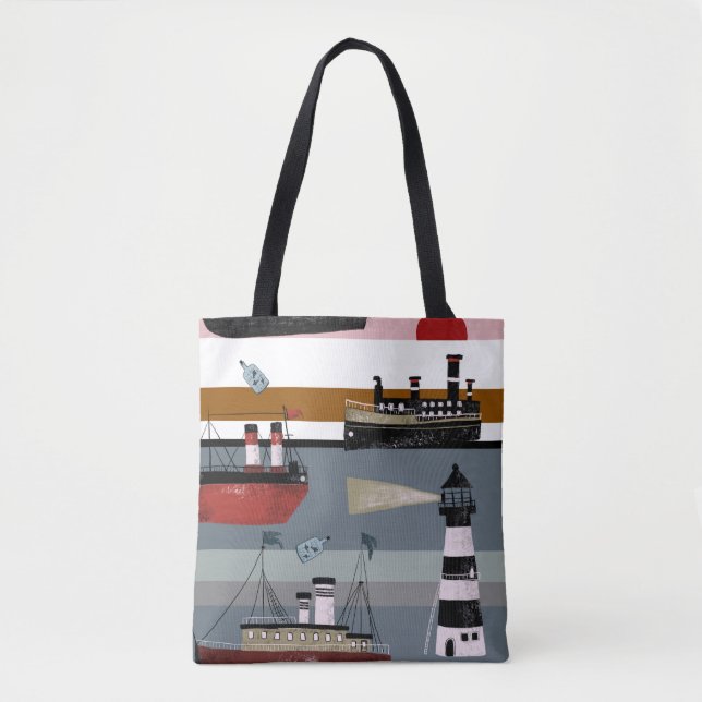 Bolsa Tote Lápis de desenho digital desenhado à mão (Frente)