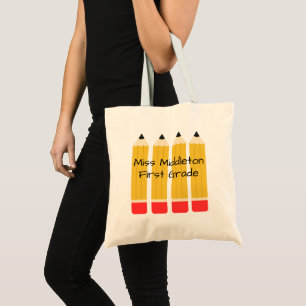 Bolsa Tote Lápis Personalizados para Professores