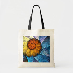 Bolsa Tote Laranja Amarelo Amarelo Abstrato