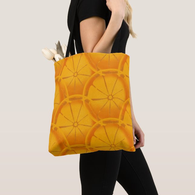 Bolsa Tote Laranja Beija Fruta Sunshine Jardim Natural Sumo (Close Up)