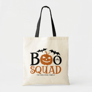 Bolsa Tote Laranja Boo Squad, Letra Spooky no Dia das Bruxas