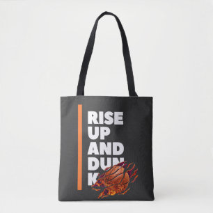 Bolsa Tote Laranja Branco Levanta-Se E Duna Saco De Ombro