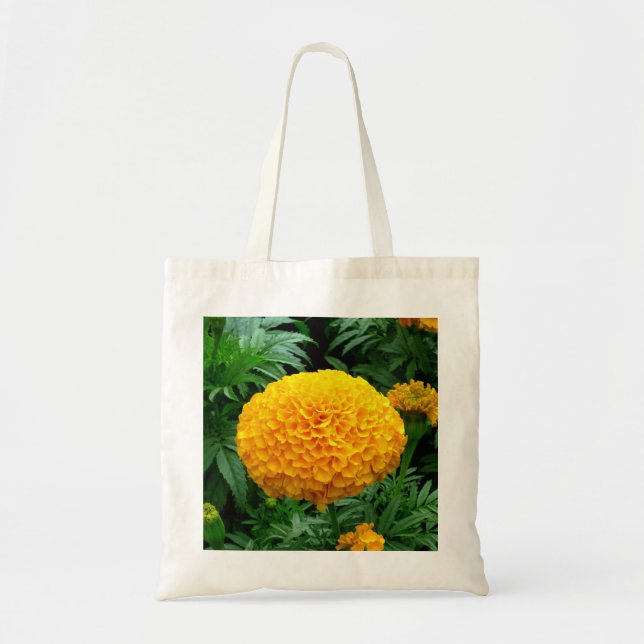 Bolsa Tote Laranja-crisântemo (Frente)