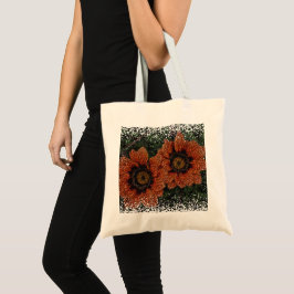 Bolsa Tote Laranja Daisy Balls Orçamento Tote Bag