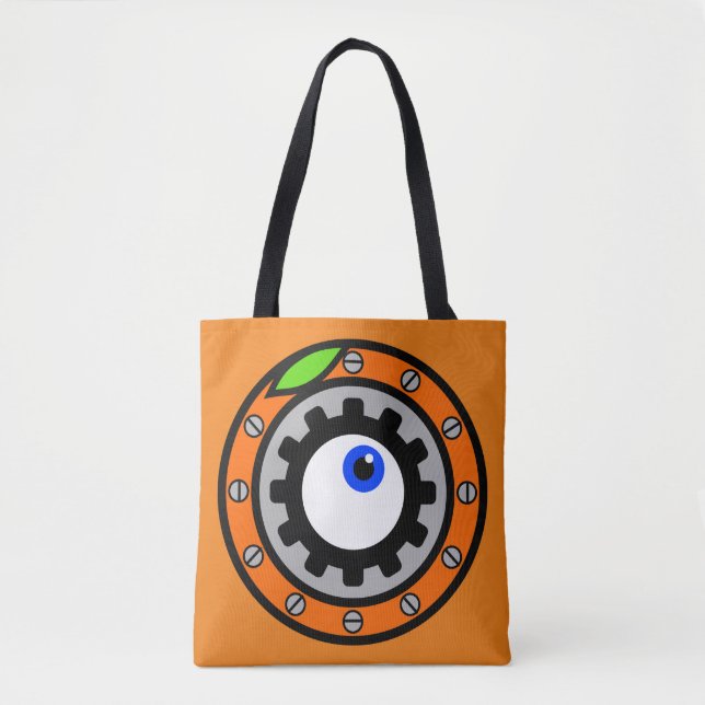 Bolsa Tote Laranja De Carrinho (Frente)