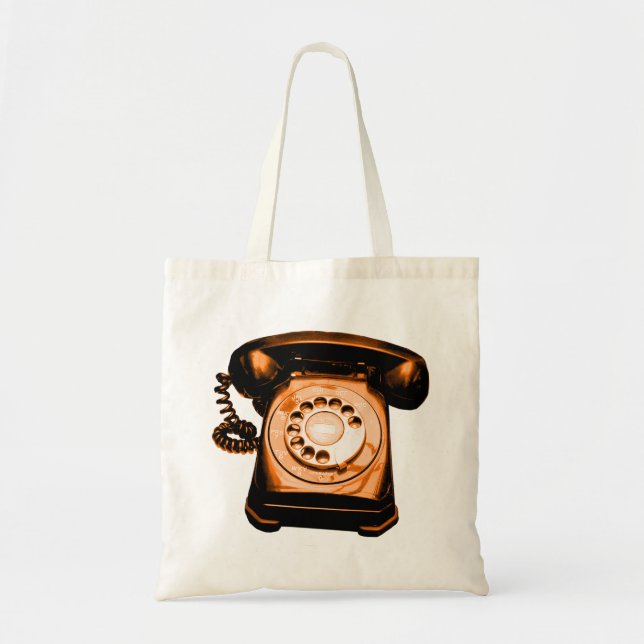 Bolsa Tote Laranja de linha direta (Frente)