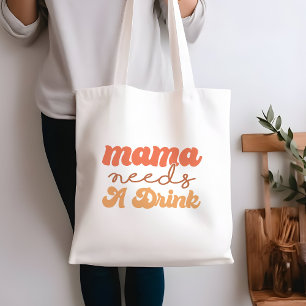 Bolsa Tote Laranja Engraçado e Mama Amarela precisam de uma b