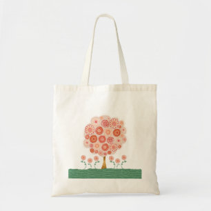 Bolsa Tote Laranja Flor Pip Gerard Art Library Book