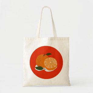 Bolsa Tote laranja-mandarina