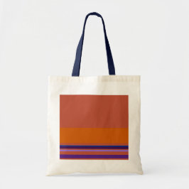 Bolsa Tote Laranja Marrom Rosa Roxo Listras