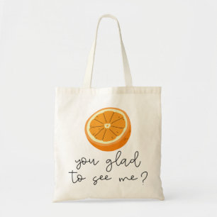 Bolsa Tote Laranja, Que Prazer Em Me Ver?