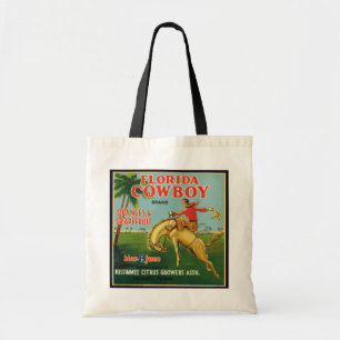 Bolsa Tote Laranjas e Etiquetas de Marca do Flórida Cowboy
