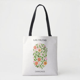 Bolsa Tote Las Frutas: Duraznos - Mercado de Pêssegos