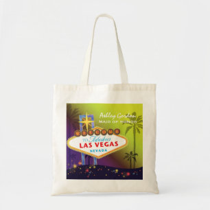 Bolsa Tote Las Vegas Glam que Wedding o presente da madrinha