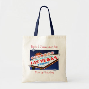 Bolsa Tote Las Vegas personalizou o saco do casamento