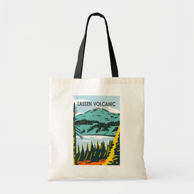 Bolsa Tote Lassen Volcanic Park California Vintage (Frente)