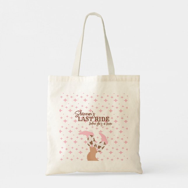 Bolsa Tote Last Ride Bachelorette Party (Verso)