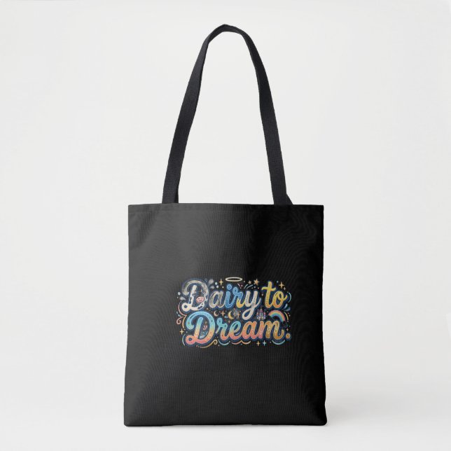 Bolsa Tote Laticínios para Sonhar – Camiseta com Piada de Lat (Frente)