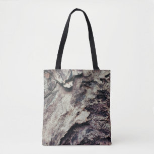 Bolsa Tote Latido de madeira de textura natural bruto