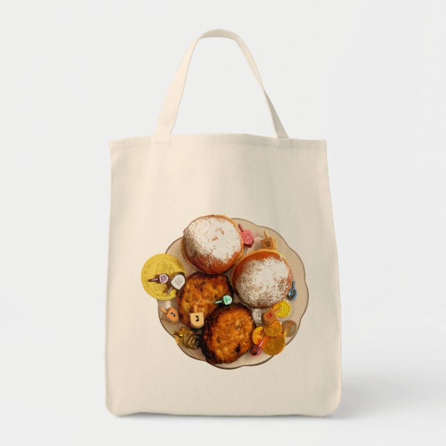 Bolsa Tote Latkes & Sufganiot (Frente)