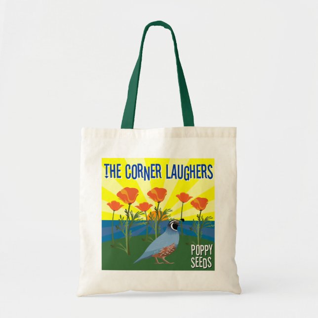 Bolsa Tote Laughers de canto - sementes de papoila (Frente)